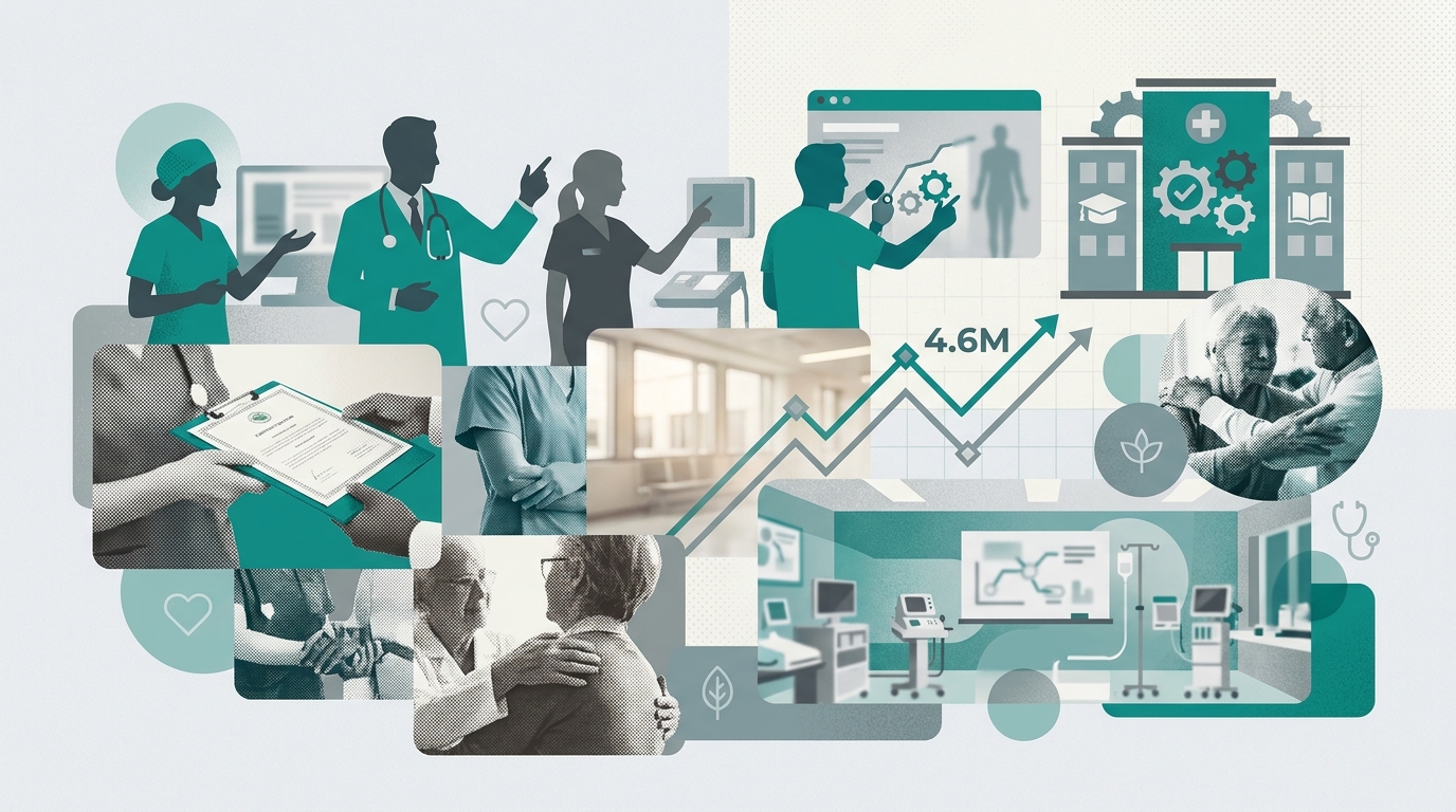 U.S. Hospital Systems Fund Clinical Training Programs as Healthcare Projects 4.6 Million-Worker Shortage by Year-End