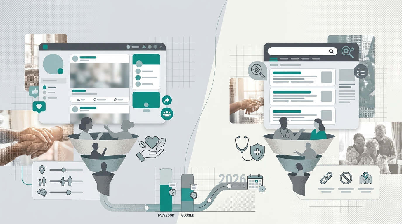 Facebook Ads vs. Google Ads for Senior Care Recruitment: Which Platform Delivers Better Caregiver Applicants in 2026