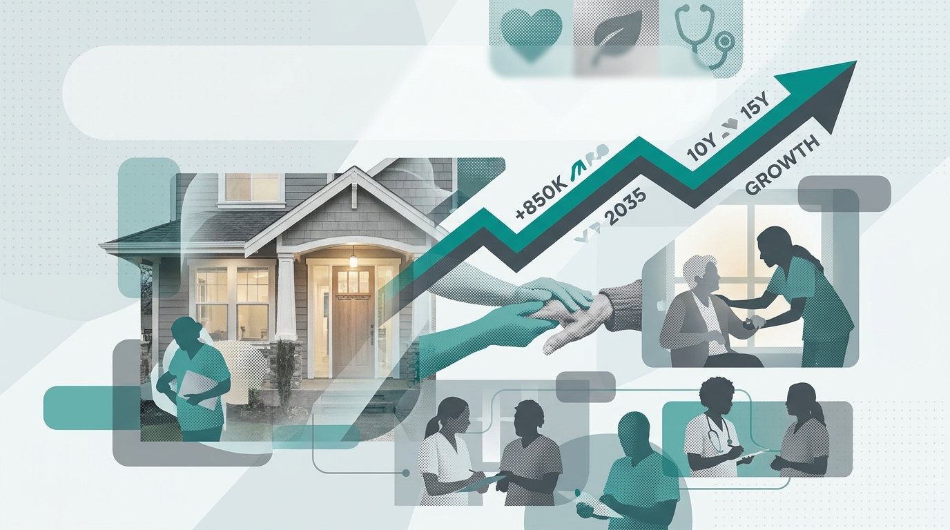 Home Health and Personal Care Aide Jobs to Add 847,300 Positions by 2035, More Than Any Other U.S. Occupation
